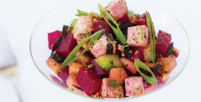 This Tofu Poke recipe is Ornish Lifestyle Medicine™ Approved and posted by Sentara Healthcare in Hampton Roads